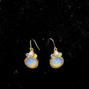 Costume opal earrings